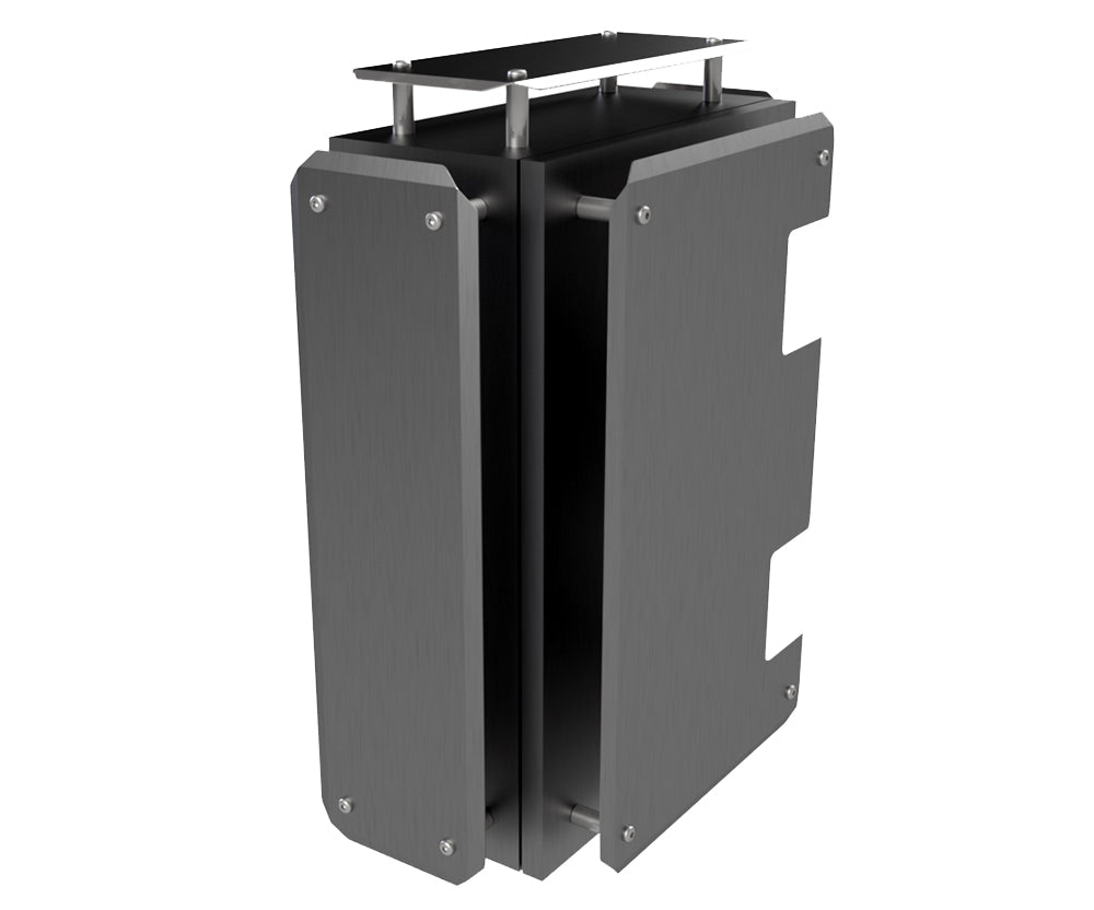 316 Stainless Steel Sunshield kit for 500Hx400Wx200D enclosure - 1.5mm (made to order ) - POA