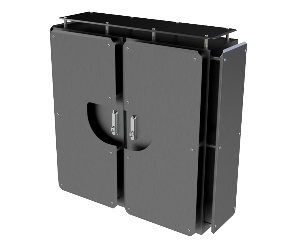 316 Stainless Steel Sunshield kit for 1200Hx1200Wx400D enclosure - 1.5mm (made to order) - POA