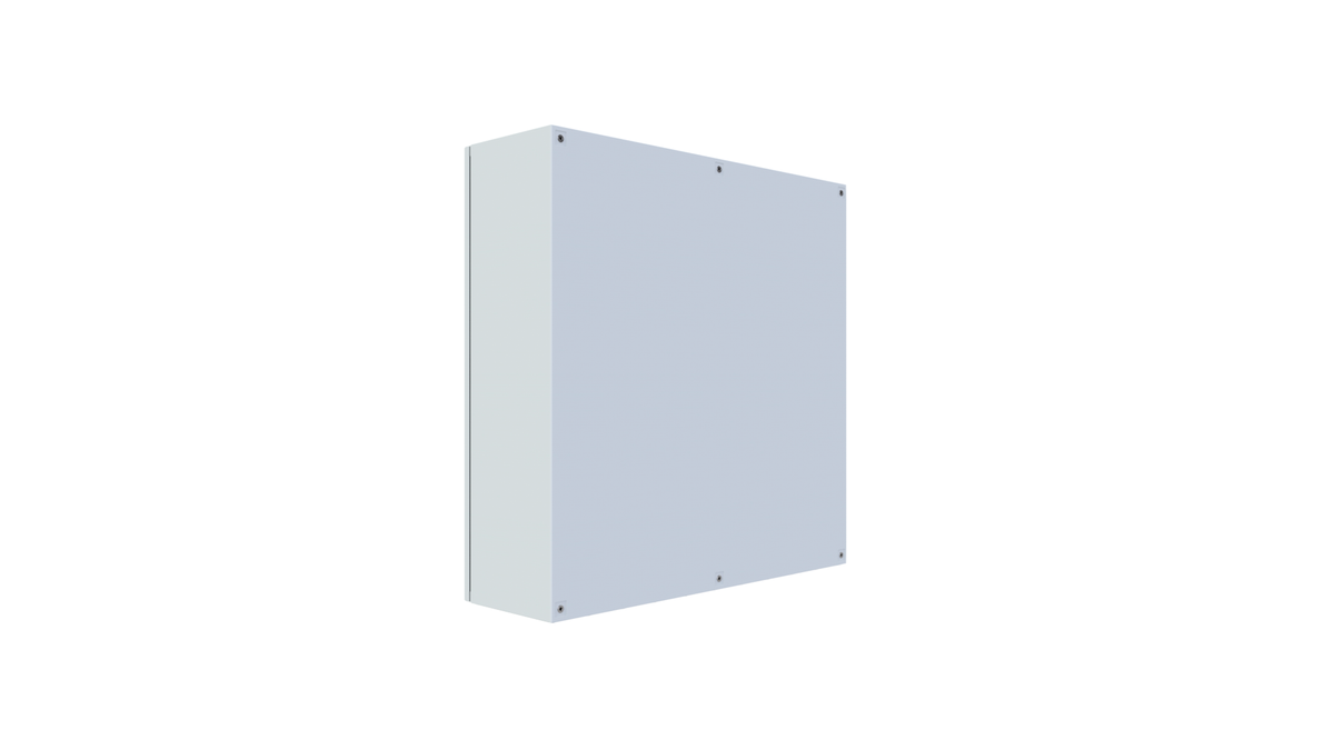 RAL7035 Powder Coated, Galvanised Mild Steel Enclosure 1000Hx1000Wx300D - 1.5mm (Double door)