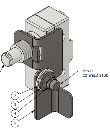 Omron Door limit switch Bracket - to fit LHS and RHS