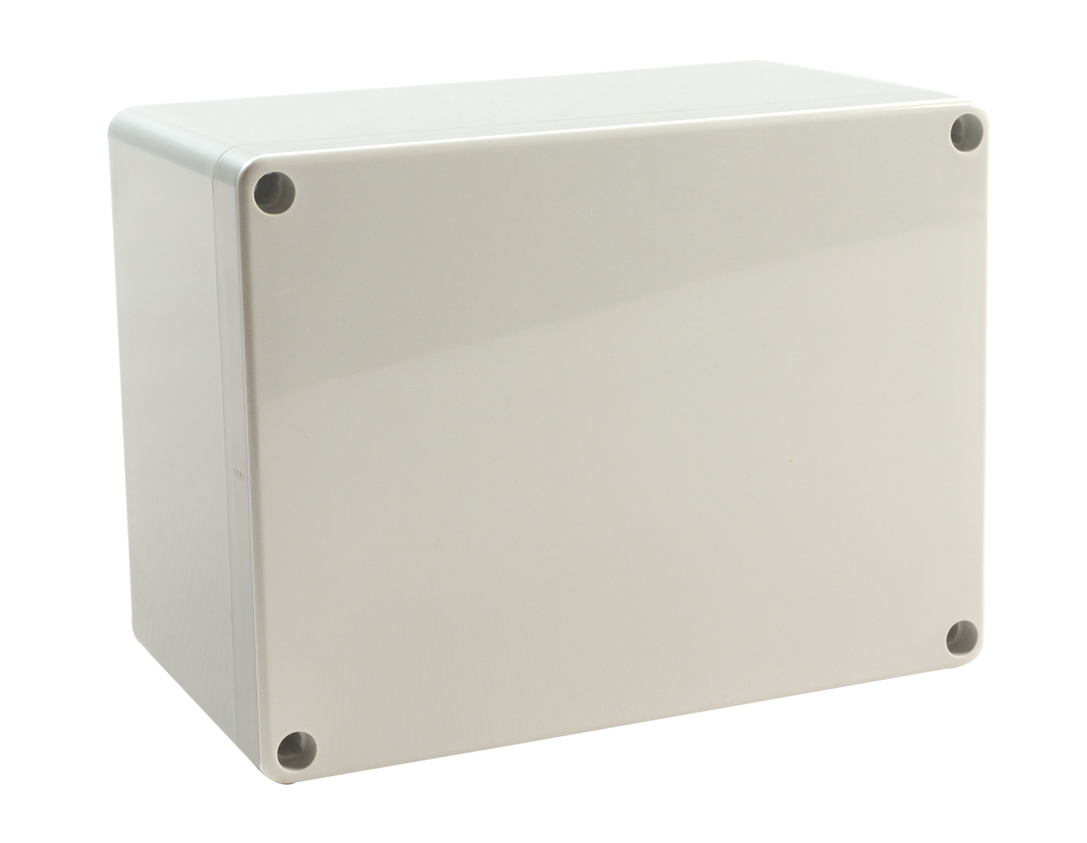 Polycarbonate Enclosure 160Hx120Wx90D Grey Base with Grey Lid IP65