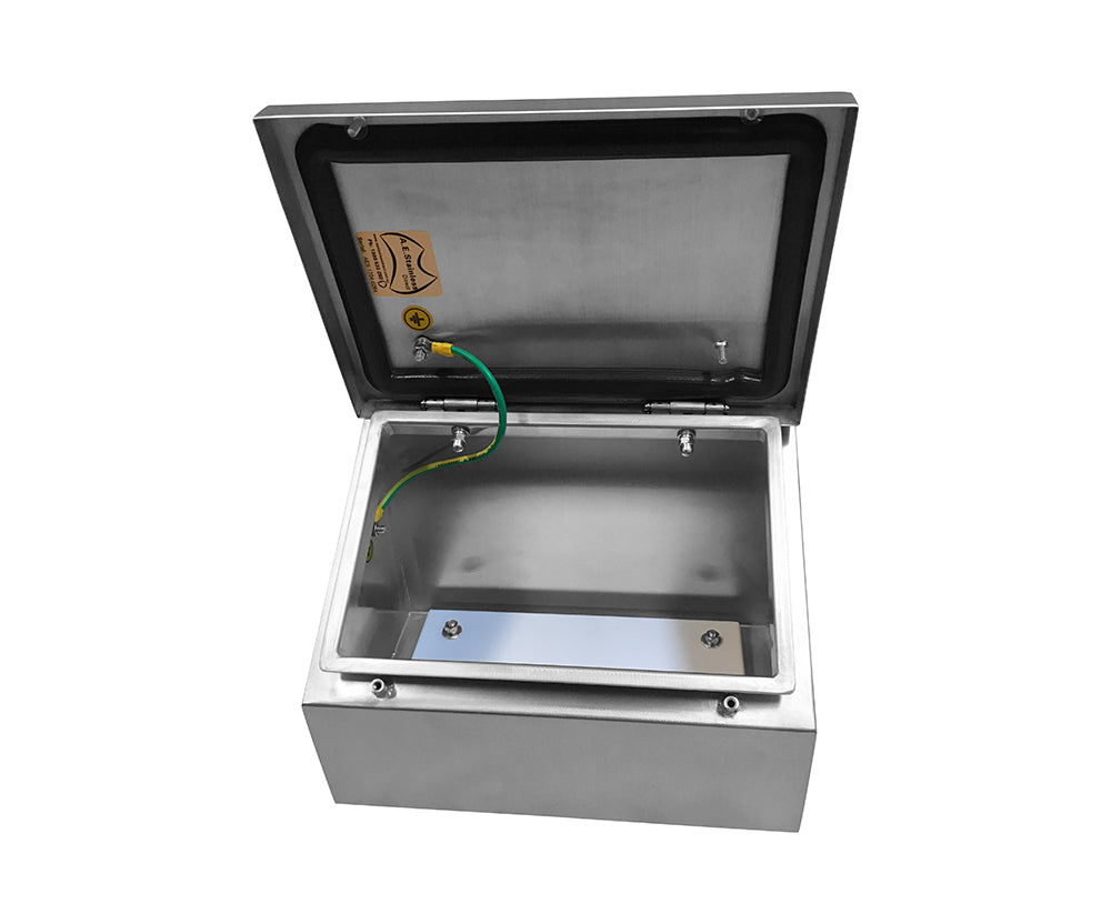 30Deg Sloping Roof Desktop Console 316 Stainless Steel 203Hx305Wx180D- 1.5mm