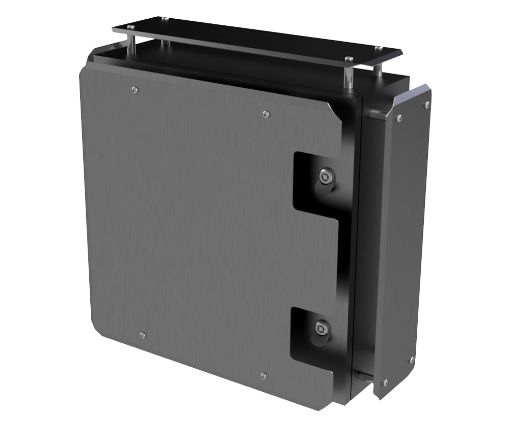 316 Stainless Steel Sunshield kit for 600Hx600Wx200D enclosure - 1.5mm (made to order ) - POA
