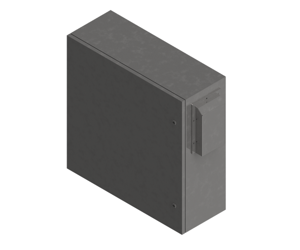 316L Stainless Steel External Flange Vent Hood - 475Hx375Wx75D