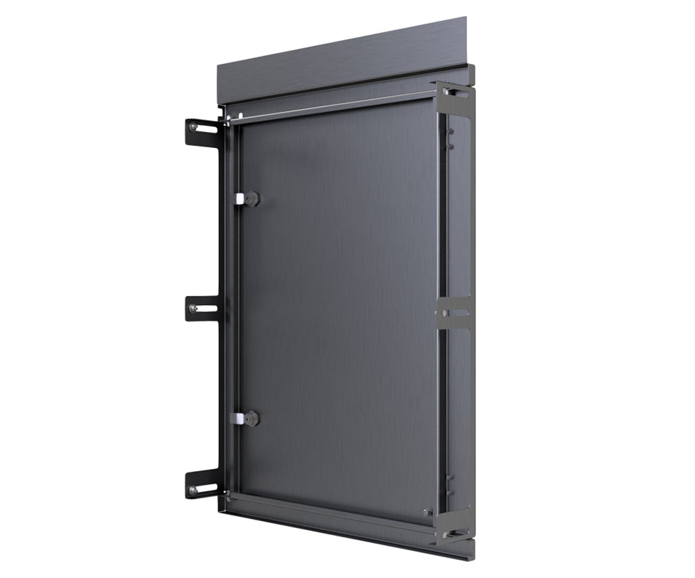 316 1.5mm SS Escutcheon - IP3X, to fit 1000Hx600W Sloping Roof Enclosure (made to order) - POA