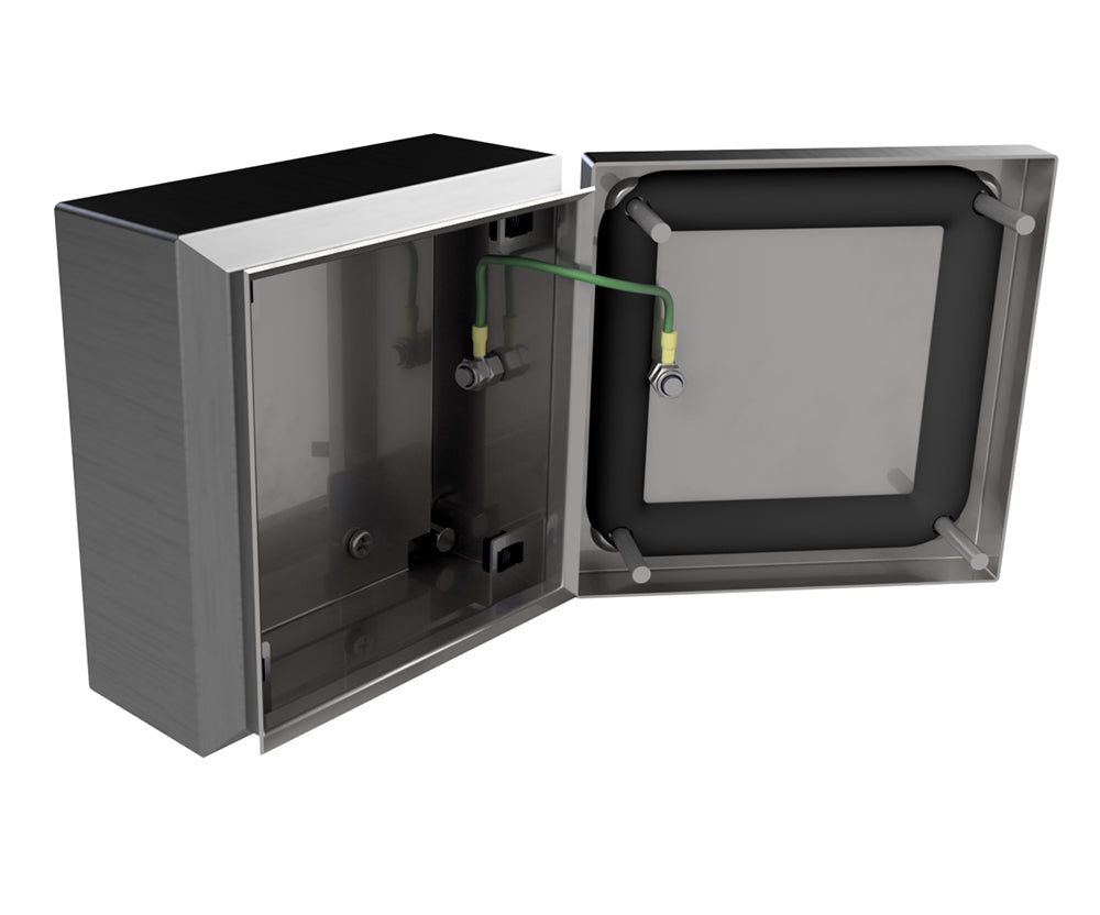 316L Stainless Steel Terminal Box 200Hx200Wx80D - 1.2mm