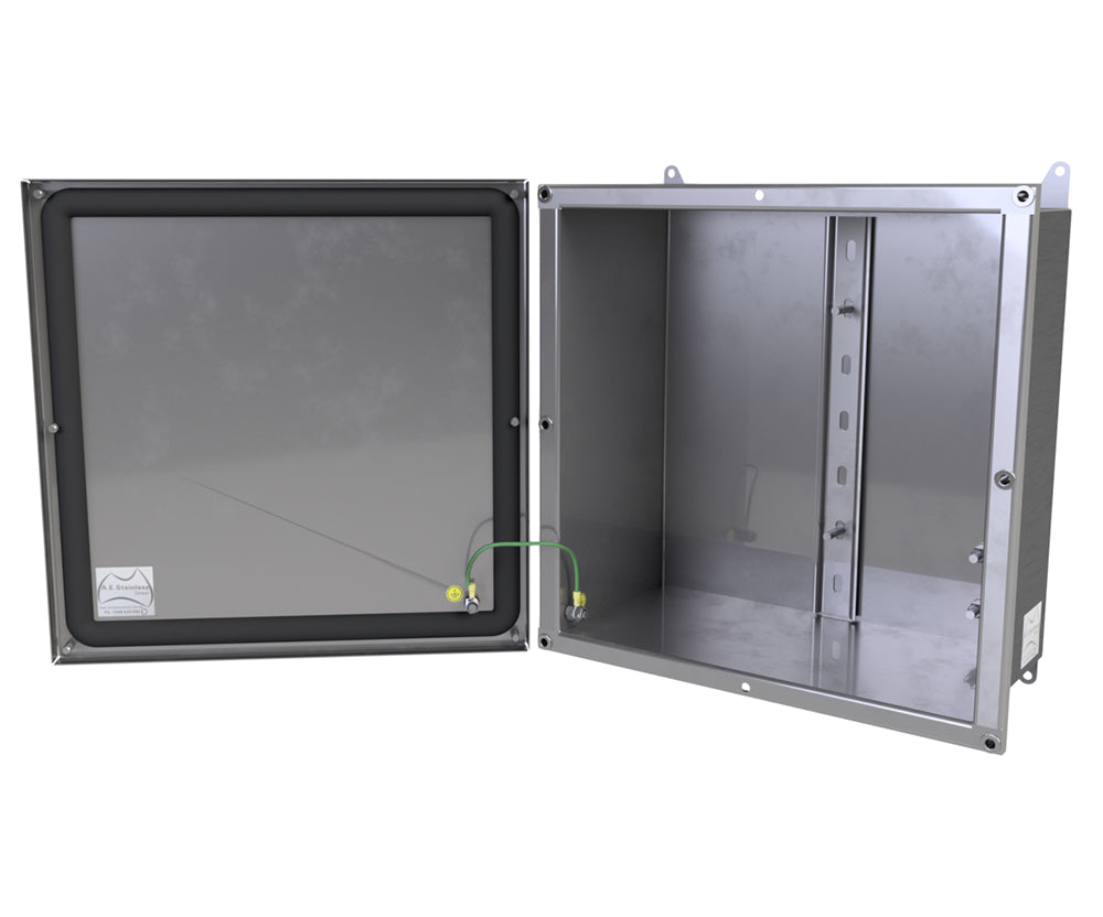 316L Stainless Steel IP67 Enclosure 300Hx300Wx150D - 1.2mm