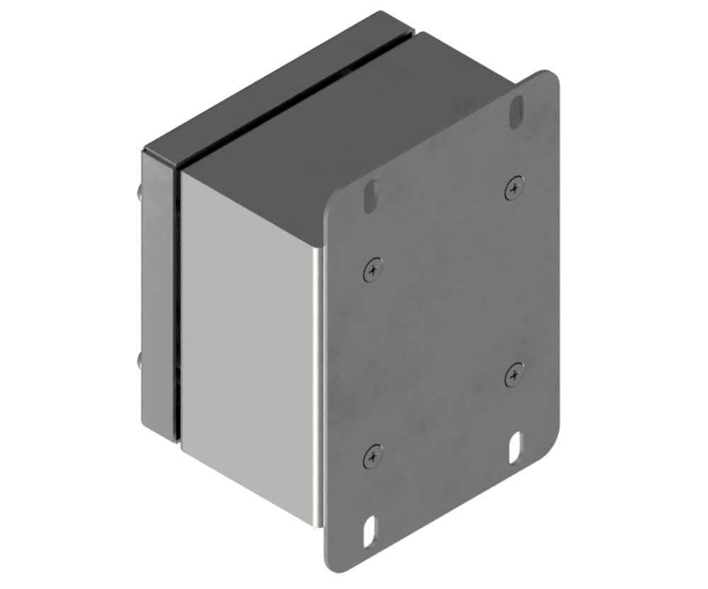 316L Stainless Steel Pushbutton Station 120Hx120Wx90D (1x 22.5mm Hole)