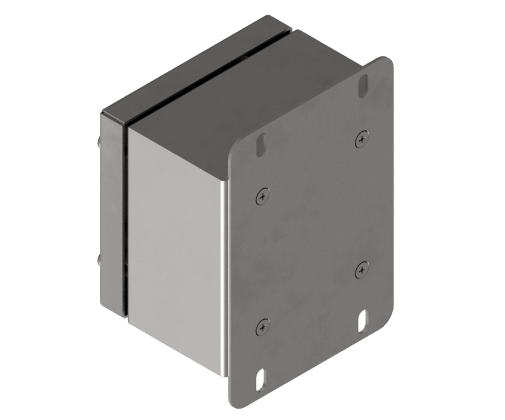 316L Stainless Steel Pushbutton Station 120Hx120Wx90D (1 Hole) with Blank Lid
