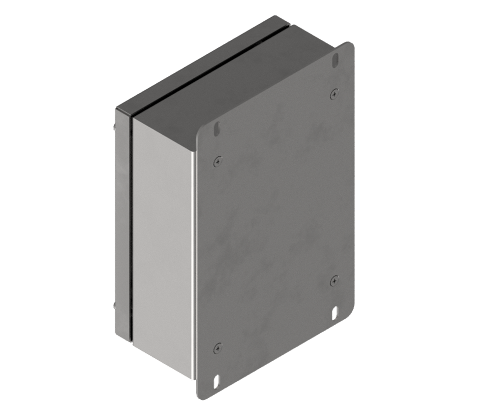 316L Stainless Steel Pushbutton Station 220Hx180Wx90D (6 Hole) with Blank Lid