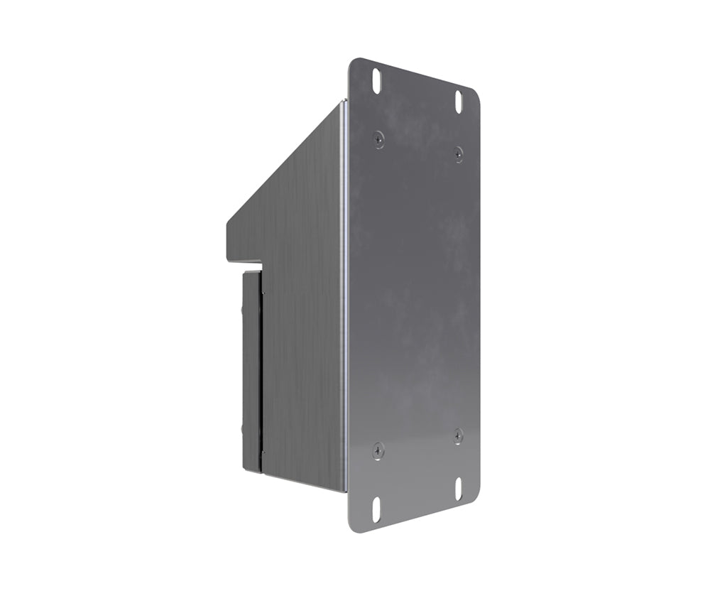 316L SS Sloping Roof Pushbutton Station 120Hx120Wx90D (1 Hole) with Blank Lid
