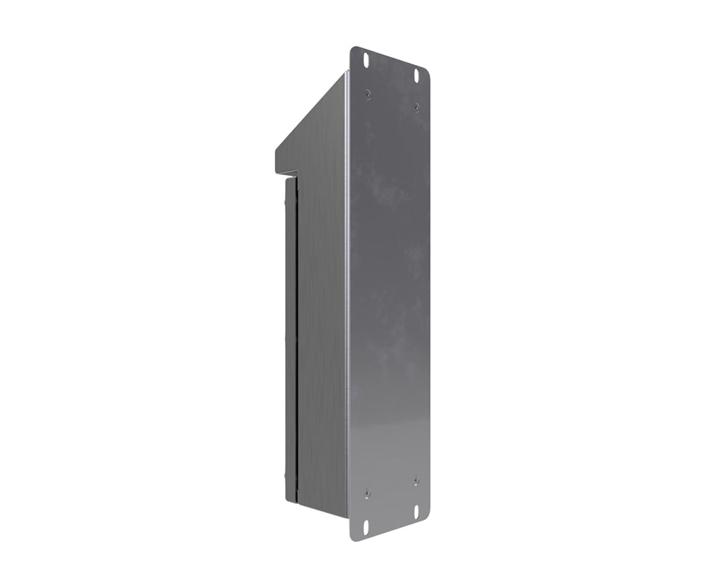 316L SS Sloping Roof Pushbutton Station 320Hx120Wx90D (5 Hole) with Blank Lid