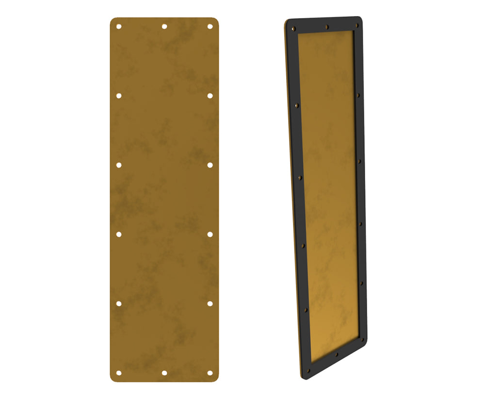 Gland Plate, with seal - 500Wx150D 3mm Brass