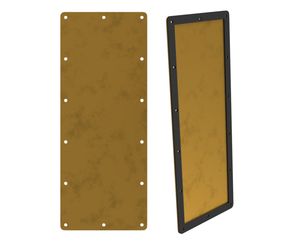 Gland Plate, with seal - 500Wx200D 3mm Brass