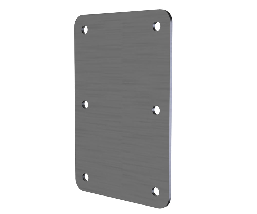 Gland Plate, with seal - 150Wx100D 1.5mm 316 Stainless Steel (made to order) - POA