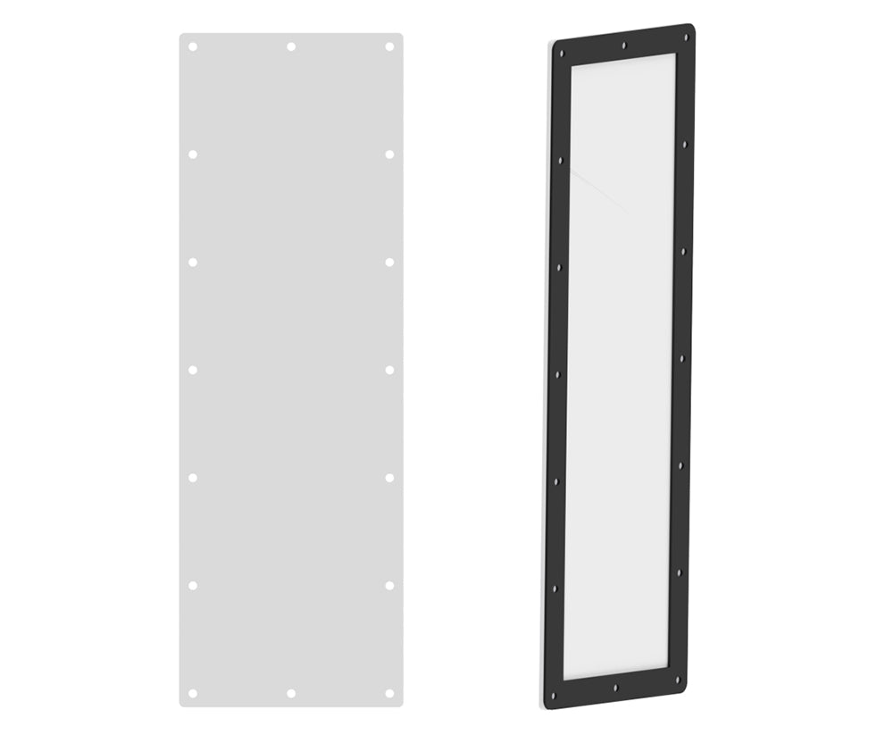 Gland Plate, with seal - 600Wx150D 5mm Aluminium