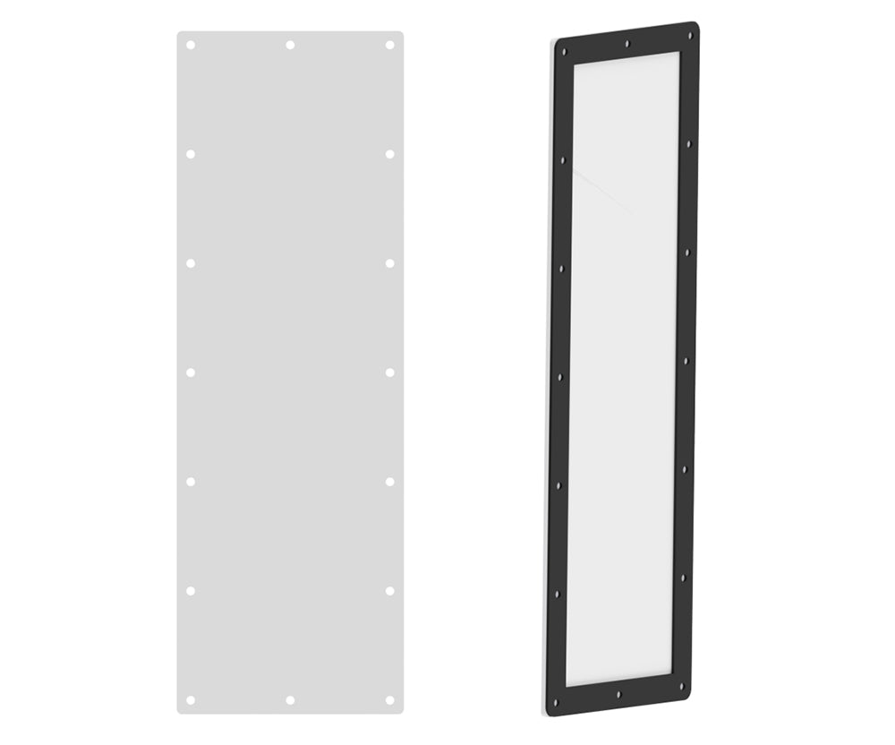 Gland Plate, with seal - 600Wx200D 5mm Aluminium