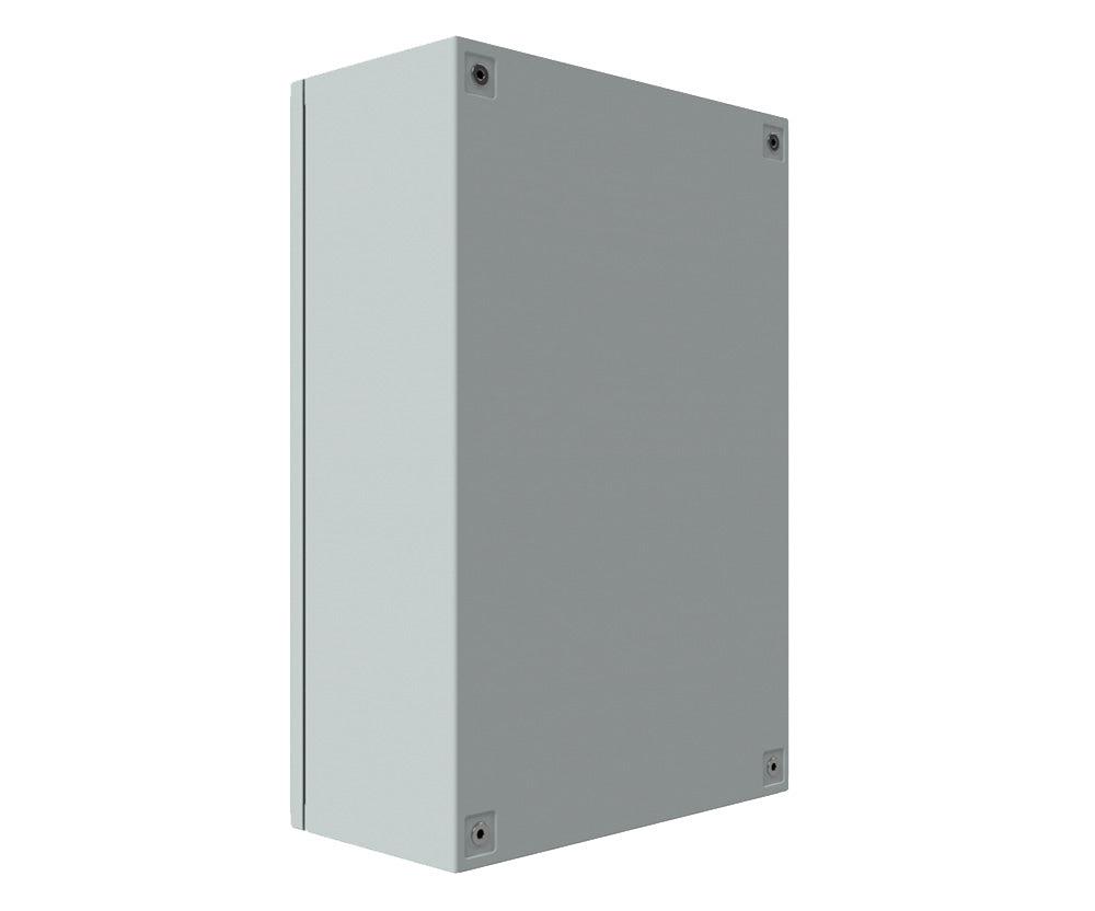 RAL7035 Powder Coated, Aluminium Enclosure 600Hx400Wx200D - 2.5mm