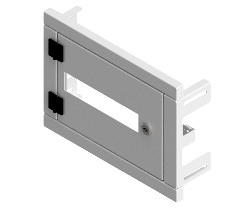 Mild Steel Powder Coated White IP3X Distribution Board Kit - 300Hx400W-1H