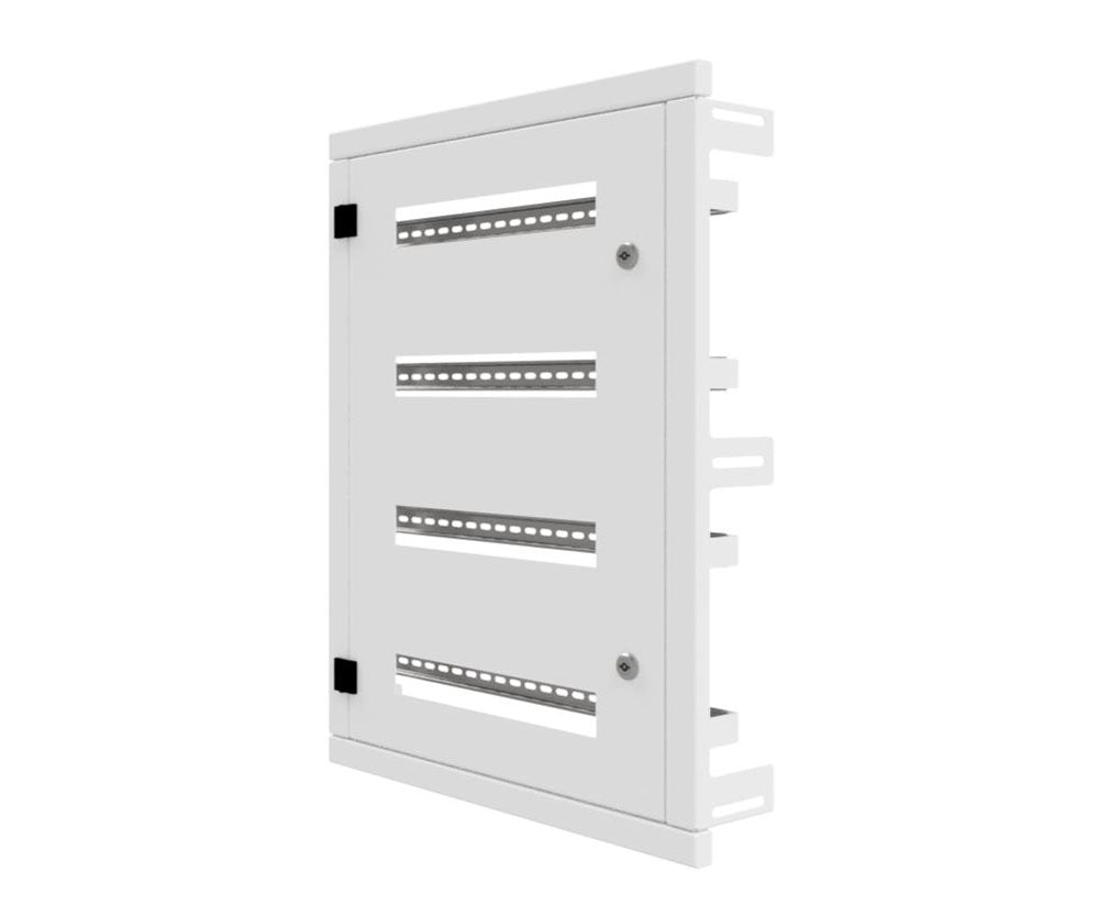 Mild Steel Powder Coated White IP3X Distribution Board Kit -800Hx600W-4H