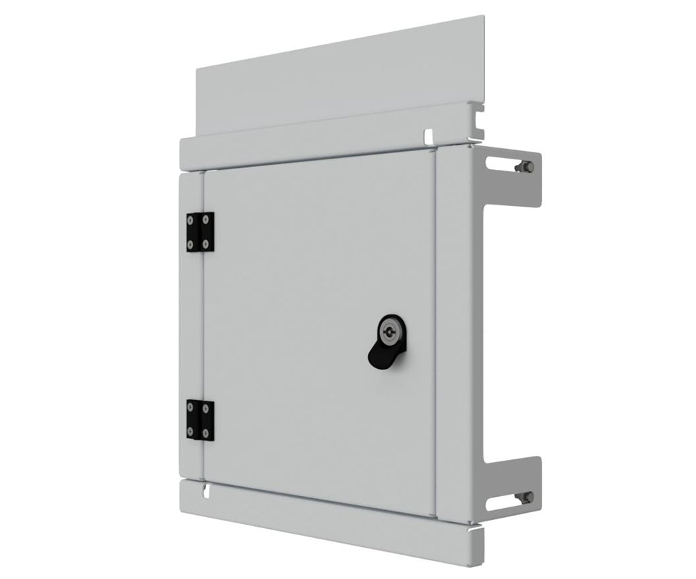 Mild Steel Escutcheon Kit Panel / Inner Door -IP3X, to fit 400Hx400W Sloping Roof enclosure