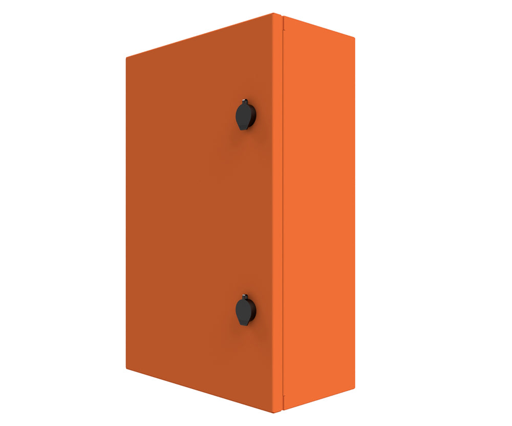 X15 Orange Powder Coated, Galvanised Mild Steel Enclosure 600Hx600Wx200D - 1.5mm