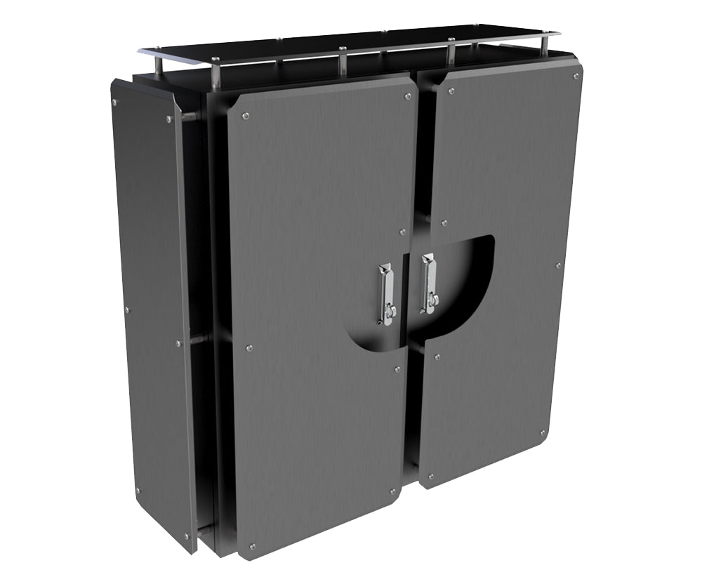 316 Stainless Steel Sunshield kit for 1200Hx1200Wx400D enclosure - 1.5mm (made to order) - POA