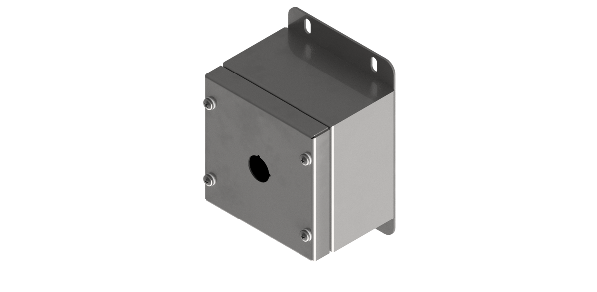316L Stainless Steel Pushbutton Station  140Hx120Wx90D (1x 30.5mm  Hole)