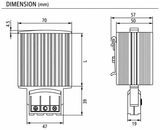 Panel heater, 15W