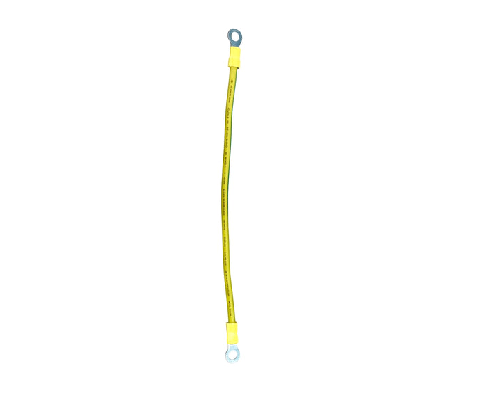 6mm earth cable, 30% green, 70% Yellow, 250mm