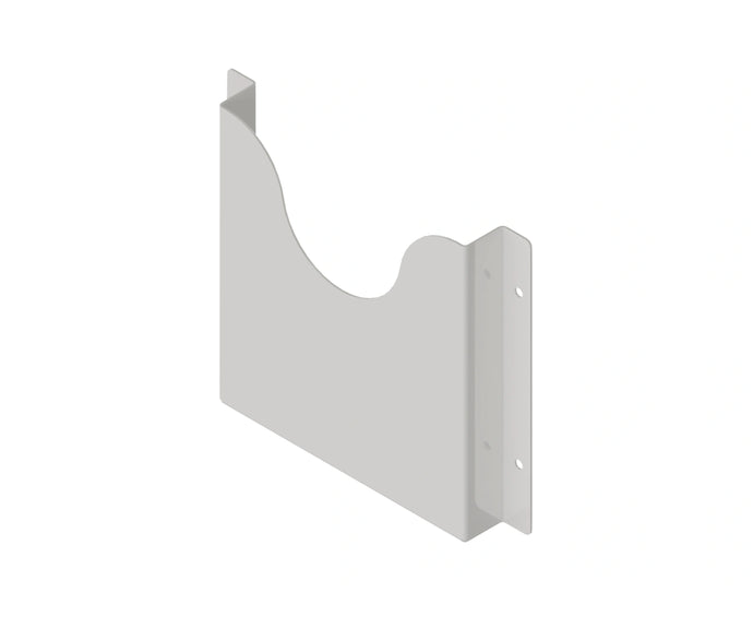 Mild Steel A4 Metal Powder Coated White Document Holder