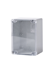 Polycarbonate Enclosure 160Hx120Wx90D Grey Base with Transparent Lid IP65