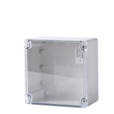 Polycarbonate Enclosure 160Hx160Wx90D Grey Base with Transparent Lid IP65