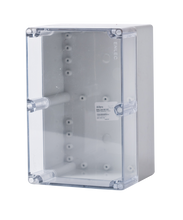 Load image into Gallery viewer, Polycarbonate Enclosure 240x160x130 Grey Base with Transparent Lid
