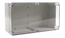 Load image into Gallery viewer, Polycarbonate Enclosure 360x200x150 Grey Base  with  Transparent Lid IP65
