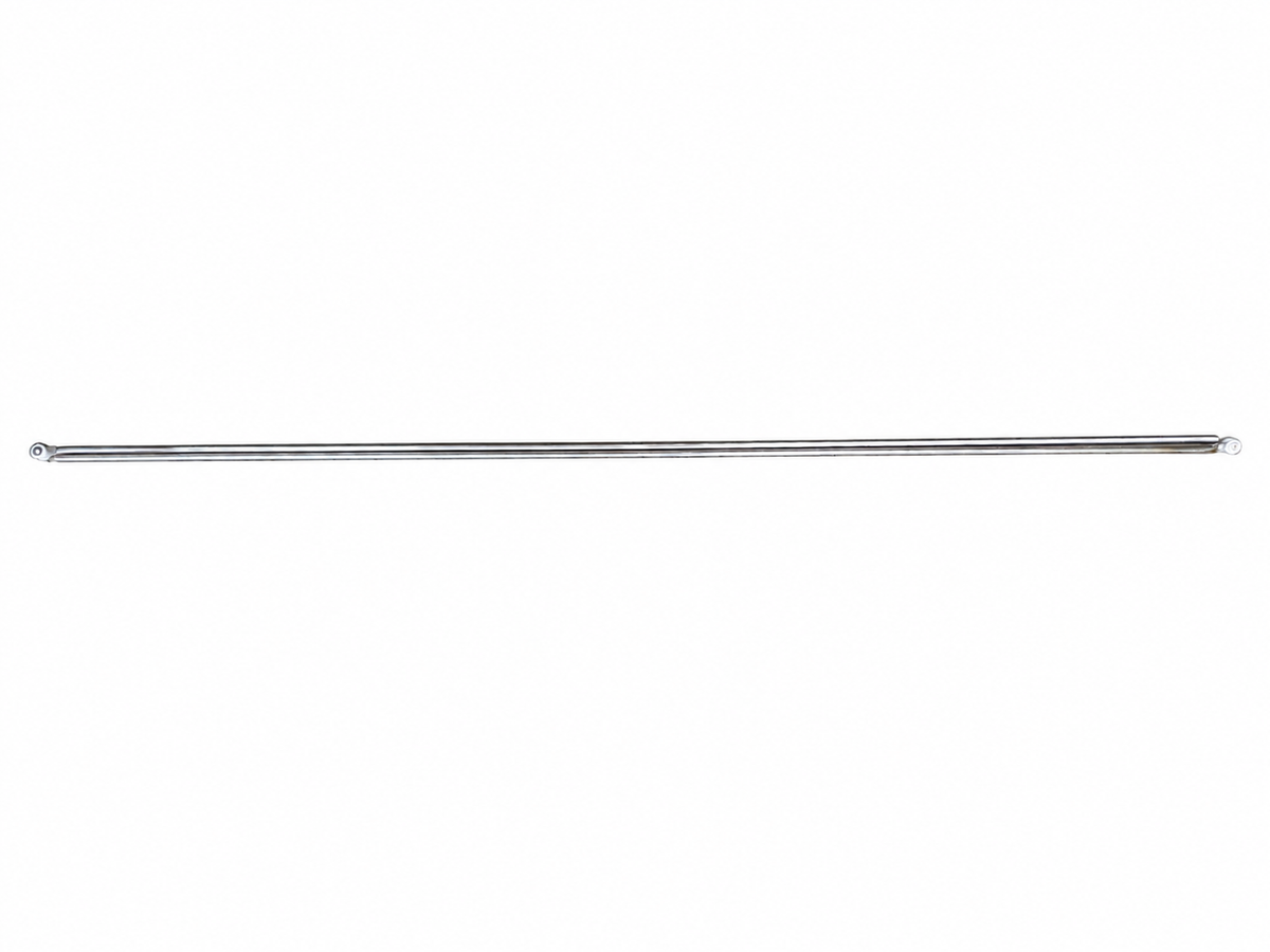 304 SS Locking Rod with white plastic Rollers - 1200mm