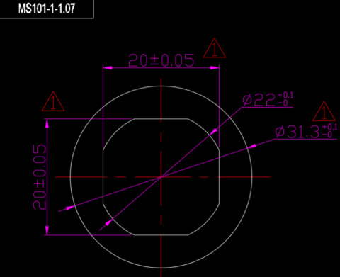 Seal for 22.5mm lock - 31.3x20x3mm