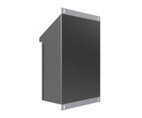 30Deg Sloping Roof 316L Stainless Steel Enclosure 500Hx500Wx210D - 1.5mm