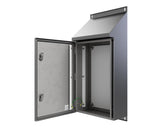 30Deg Sloping Roof 316L Stainless Steel Enclosure 600Hx400Wx200D - 1.5mm