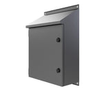 30Deg Sloping Roof 316L Stainless Steel Enclosure 600Hx600Wx250D - 1.5mm