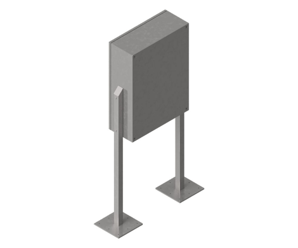 316 Stainless Steel  I Stand (Pair), 1250mm high, 10mm base
