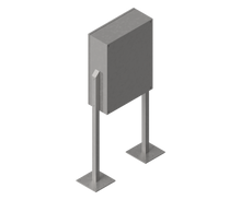 Load image into Gallery viewer, 316 Stainless Steel  I Stand (Pair), 1250mm high, 10mm base
