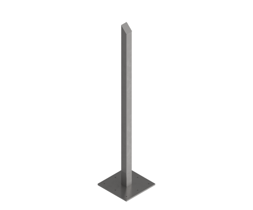 316 Stainless Steel  I Stand (Pair), 1250mm high, 10mm base