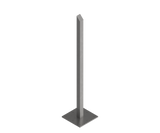 316 Stainless Steel  I Stand (Pair), 1250mm high, 10mm base