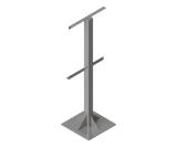 316L Stainless Steel T-Stand, 1600mm high with 8mm base (Made to order)