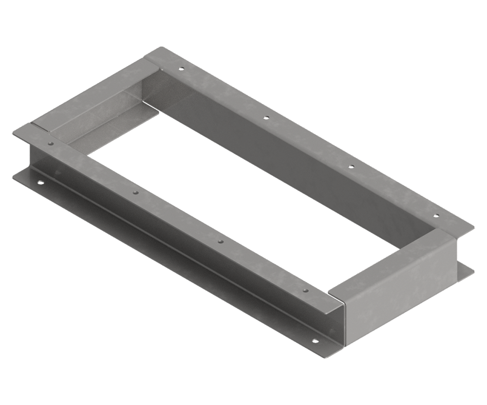 3mm 316 Stainless Steel plinth to fit 600 wide x 300 deep Enclosure (made to order) 100mm H - POA