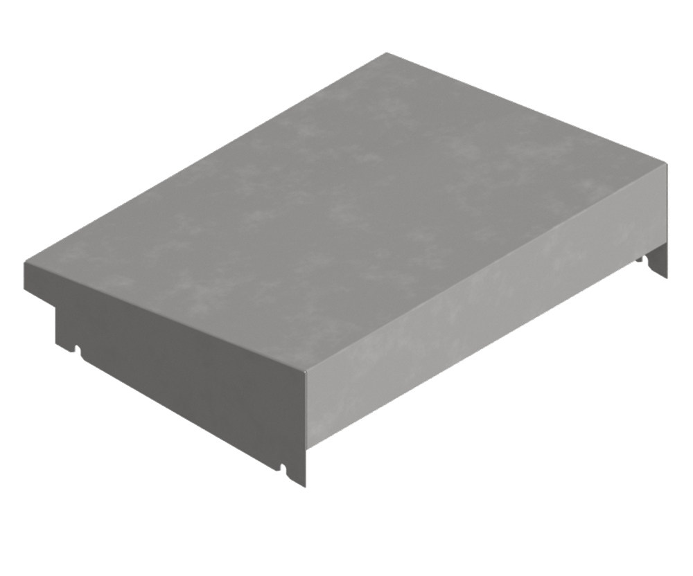 316L Stainless Steel Rain Hood - 600Wx200D - 1.2mm