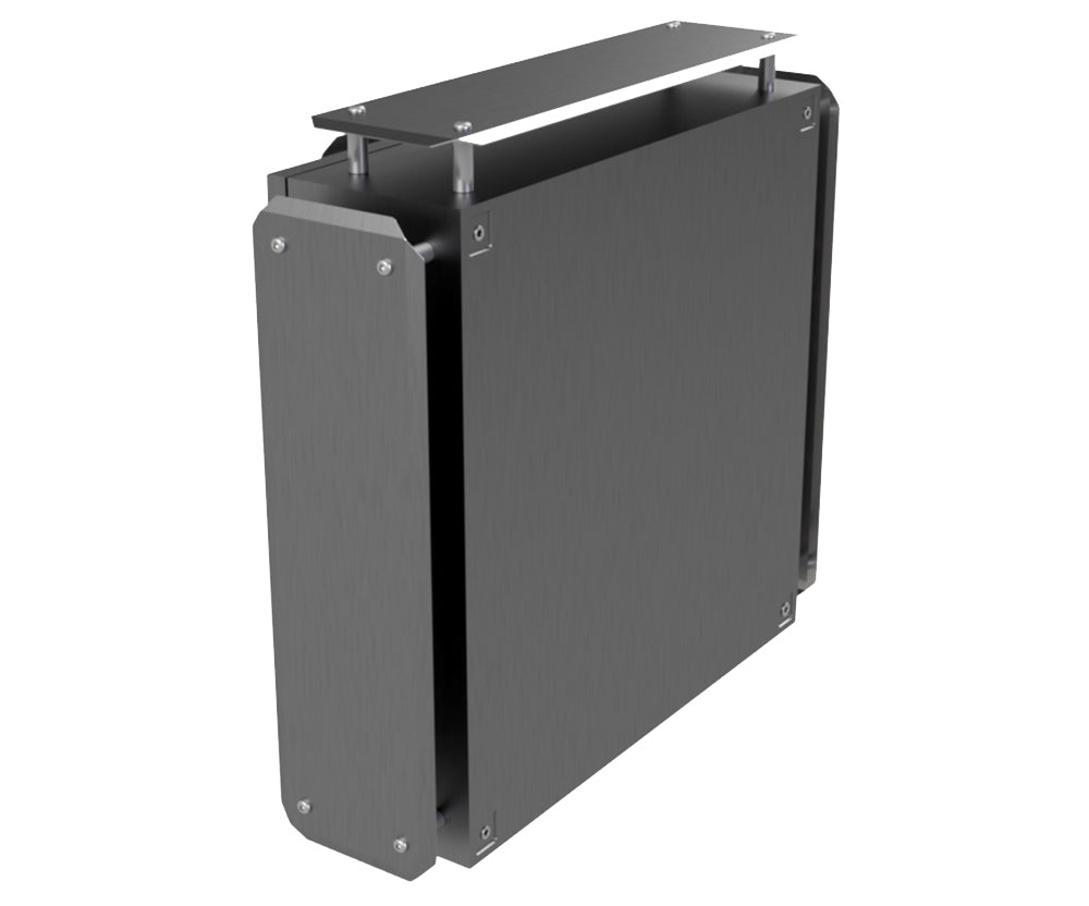 316 Stainless Steel Sunshield kit for 600Hx600Wx200D enclosure - 1.5mm (made to order ) - POA