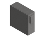 316L Stainless Steel External Flange Vent Hood - 475Hx375Wx75D