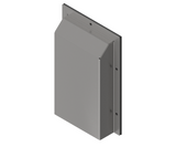 316L Stainless Steel External Flange Vent Hood - 475Hx375Wx75D